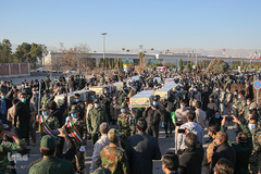 استقبال از پیكرهای مطهر ۱۵ شهید دوران دفاع مقدس - شیراز