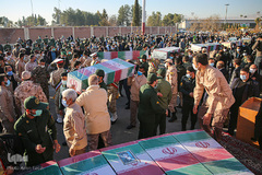 استقبال از پیكرهای مطهر ۱۵ شهید دوران دفاع مقدس - شیراز