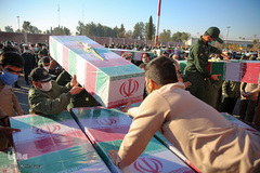 استقبال از پیكرهای مطهر ۱۵ شهید دوران دفاع مقدس - شیراز