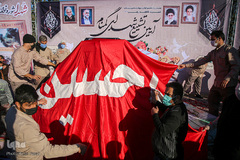 استقبال از پیكرهای مطهر ۱۵ شهید دوران دفاع مقدس - شیراز