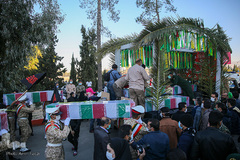 استقبال از پیكرهای مطهر ۱۵ شهید دوران دفاع مقدس - شیراز