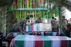 استقبال از پیكرهای مطهر ۱۵ شهید دوران دفاع مقدس - شیراز