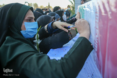 استقبال از پیكرهای مطهر ۱۵ شهید دوران دفاع مقدس - شیراز