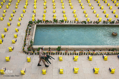 توزیع بسته معیشتی در مسجد نصیرالملک شیراز