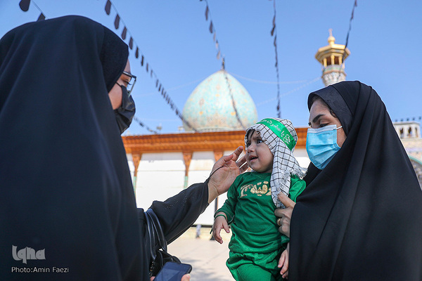 همایش شیرخوارگان حسینی در حرم مطهر شاهچراغ(ع)‎‎