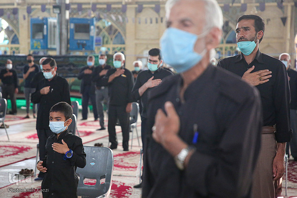 مراسم روضه خوانی صبح عاشورا ۱۴۰۰ در مسجد شهدای شیراز‎‎