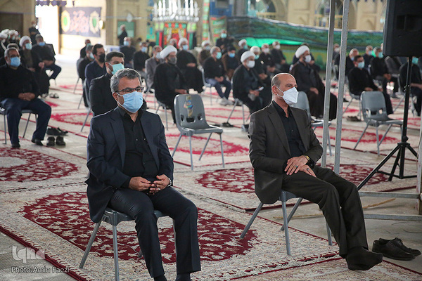 مراسم روضه خوانی صبح عاشورا ۱۴۰۰ در مسجد شهدای شیراز‎‎