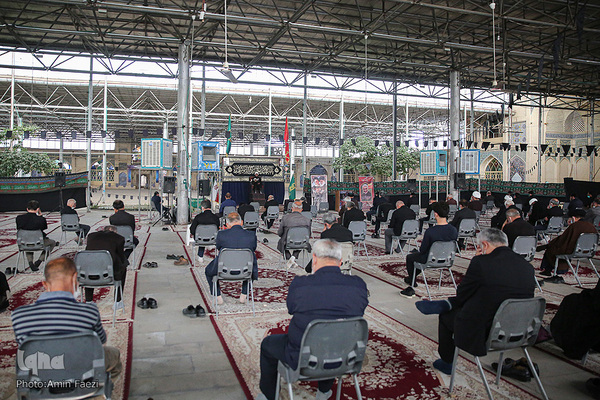 مراسم روضه خوانی صبح عاشورا ۱۴۰۰ در مسجد شهدای شیراز‎‎