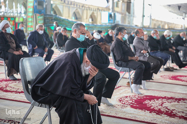 مراسم روضه خوانی صبح عاشورا ۱۴۰۰ در مسجد شهدای شیراز‎‎