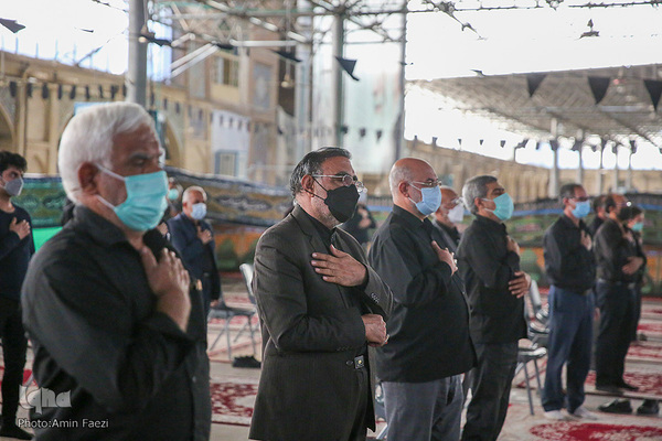 مراسم روضه خوانی صبح عاشورا ۱۴۰۰ در مسجد شهدای شیراز‎‎