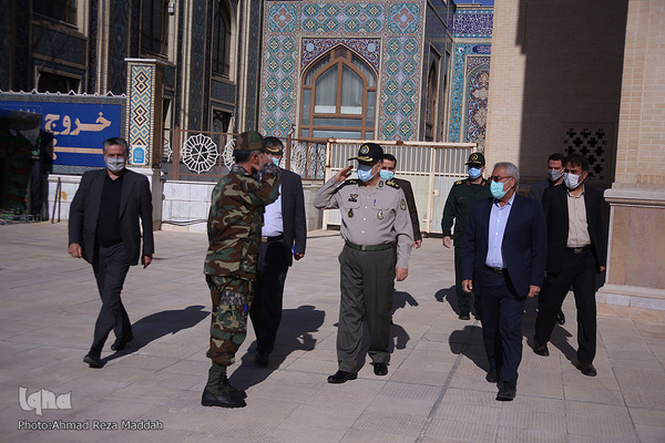 همایش تکریم و بزرگداشت روز سرباز در سومین حرم اهل بیت