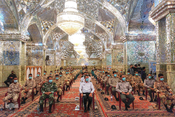 همایش تکریم و بزرگداشت روز سرباز در سومین حرم اهل بیت