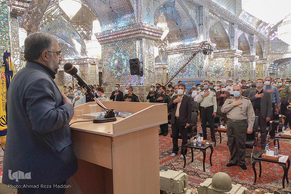 همایش تکریم و بزرگداشت روز سرباز در سومین حرم اهل بیت