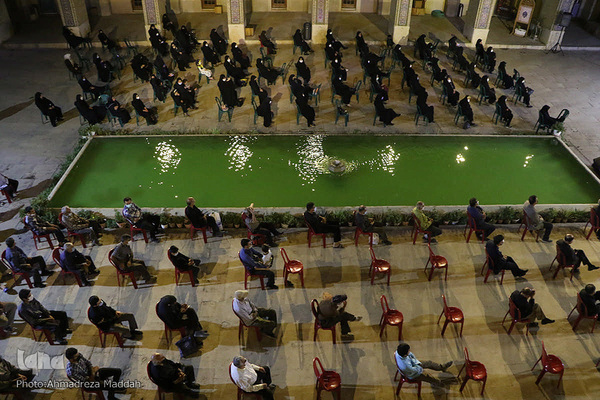 برگزاری مراسم سوگواری دهه آخر ماه صفر در مسجد تاریخی نصیرالملک شیراز‎‎