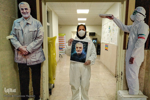 استقبال مدافعان سلامت از پویش «به نیت حاج قاسم»‎‎