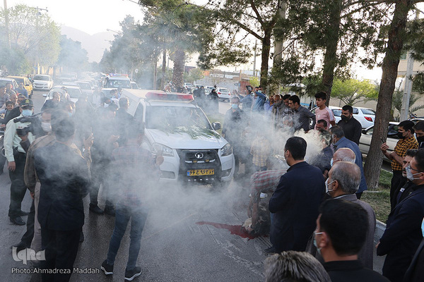 مراسم استقبال مردم نی ریز از پیکر امام جمعه شهر خود‎‎