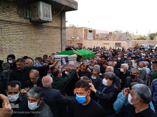 مراسم استقبال مردم نی ریز از پیکر امام جمعه شهر خود‎‎