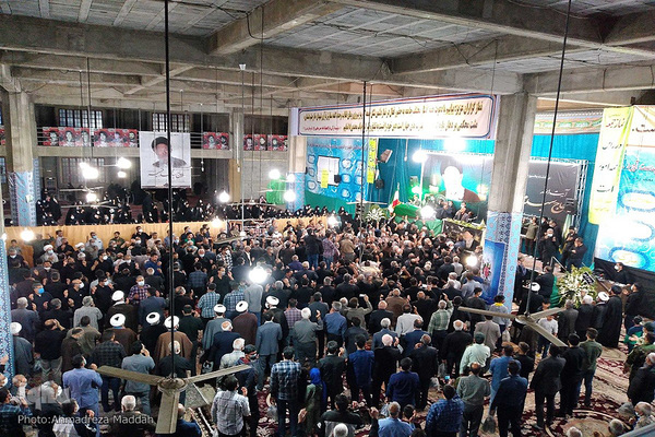 مراسم استقبال مردم نی ریز از پیکر امام جمعه شهر خود‎‎