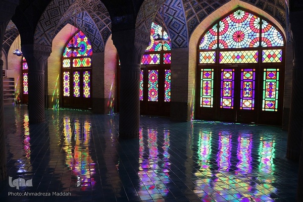 مسافران و گردشگران نوروزی در مسجد نصیرالملک‎‎