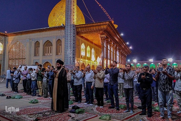 حرم شاهچراغ(ع) در سوگ جوادالائمه(ع)‎‎