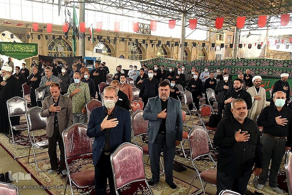 مراسم سوگواری شهادت حضرت اباعبدالله الحسین(علیه السلام) در مسجد شهدای شیراز