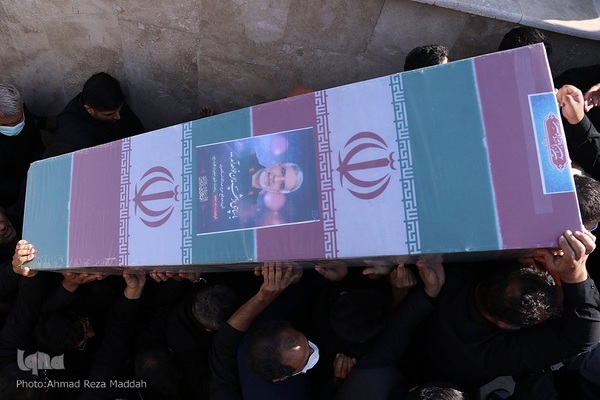 مراسم وداع با پیکر شهید مدافع حرم شهید حاج عبدالله اسکندری در شیراز