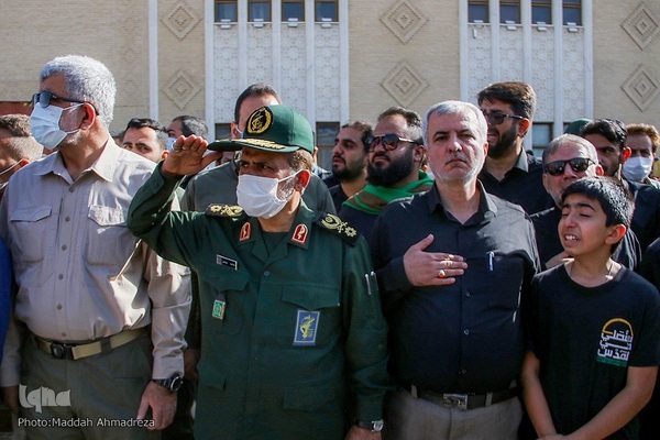 مراسم تشییع پیکر مطهر شهدای امنیت در شیراز‎‎