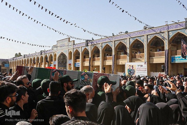 مراسم تشییع پیکر مطهر شهدای امنیت در شیراز‎‎