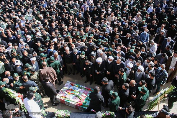 مراسم تشییع پیکر مطهر شهدای امنیت در شیراز‎‎