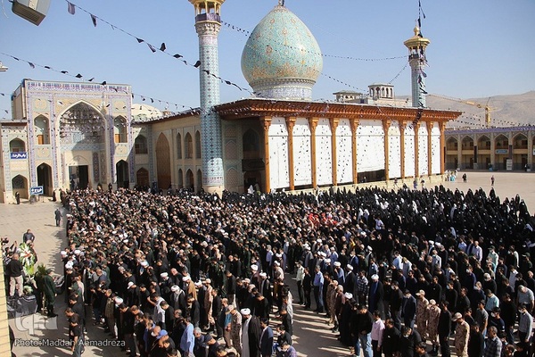 مراسم تشییع پیکر مطهر شهدای امنیت در شیراز‎‎