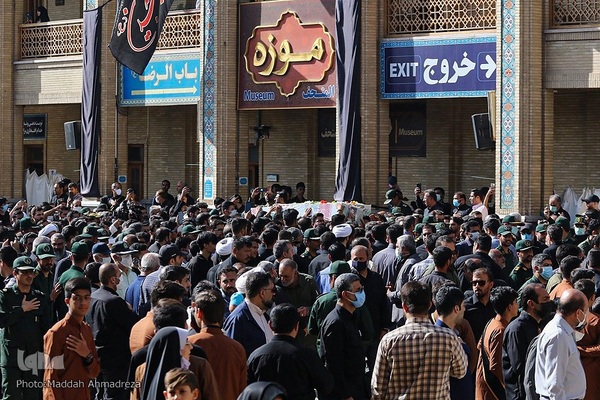 مراسم تشییع پیکر مطهر شهدای امنیت در شیراز‎‎