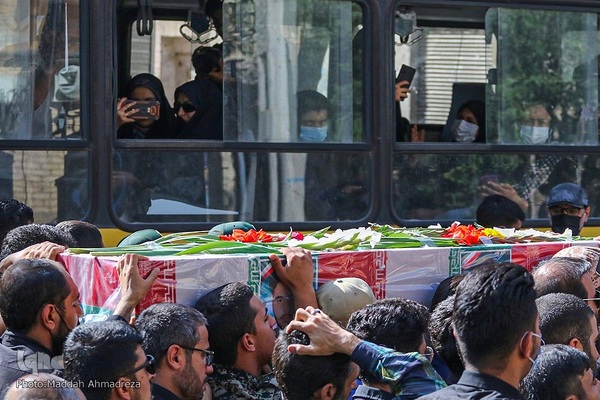 مراسم تشییع پیکر مطهر شهدای امنیت در شیراز‎‎