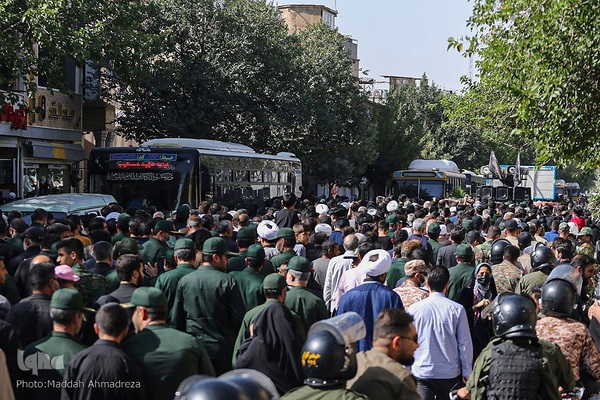 مراسم تشییع پیکر مطهر شهدای امنیت در شیراز‎‎