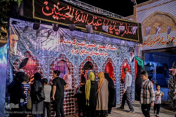 موکب شهدای مدافع حرم در شهرک سعدی شیرار‎‎