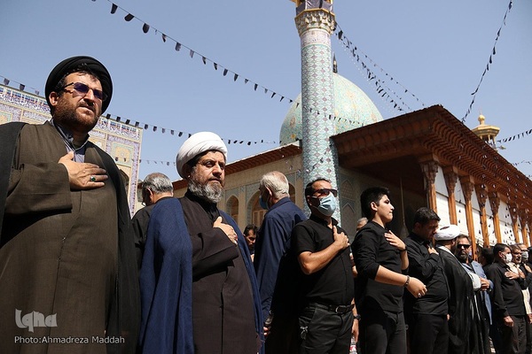 مراسم سوگواری اربعین حسینی در آستان مطهر حضرت شاهچراغ(ع) در شیراز