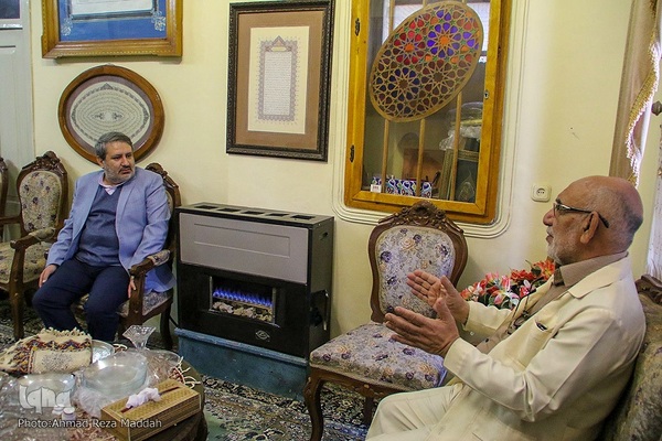 دیدار مدیرعامل قرآنی ایکنا با استاد «محمد نعمتی» کاتب قرآن