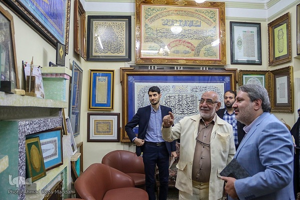 دیدار مدیرعامل قرآنی ایکنا با استاد «محمد نعمتی» کاتب قرآن