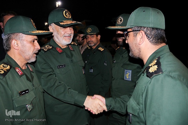 ورود فرمانده کل سپاه پاسداران انقلاب اسلامی به شیراز