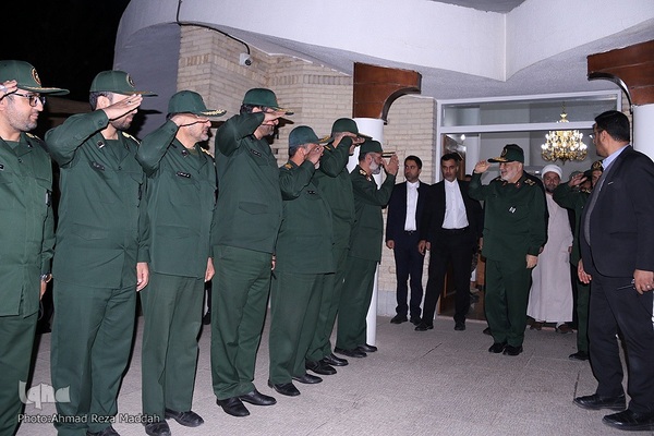 ورود فرمانده کل سپاه پاسداران انقلاب اسلامی به شیراز