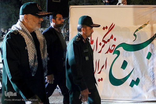 ورود فرمانده کل سپاه پاسداران انقلاب اسلامی به شیراز