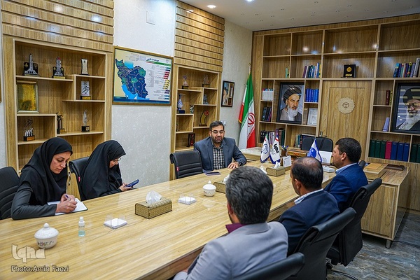 حضور رئیس بسیج رسانه فارس در خبرگزاری ایکنا‎‎