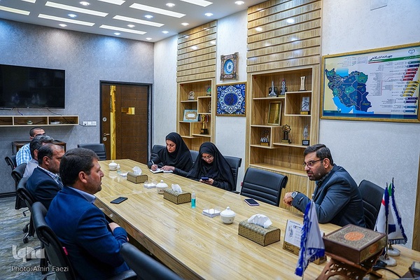 حضور رئیس بسیج رسانه فارس در خبرگزاری ایکنا‎‎