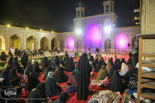 مراسم شب قدر  در مسجد نصیرالملک