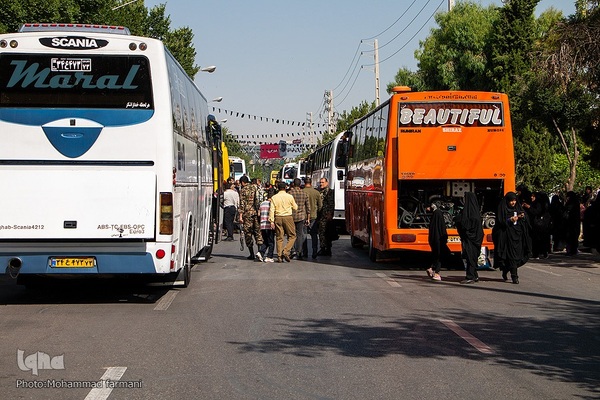 مراسم بدرقه کاروان زیارتی مرقد امام خمینی (ره)