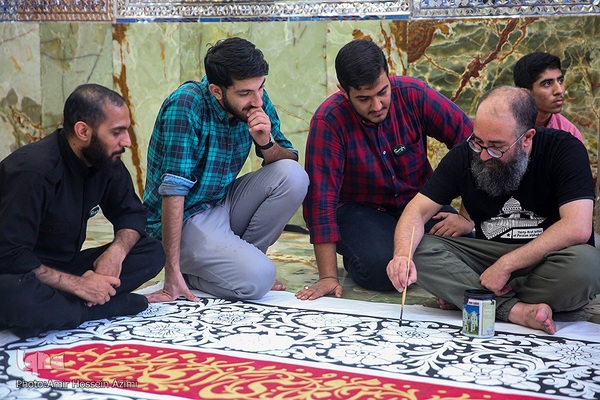 کارگاه ملی کتیبه و پرچم در حرم مطهر شاهچراغ (ع)