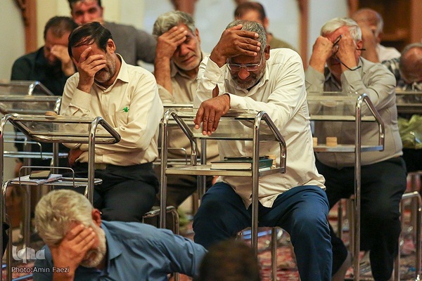 مراسم عزاداری شب شهادت امام جواد علیه السلام در حرم مطهر شاهچراغ (ع)