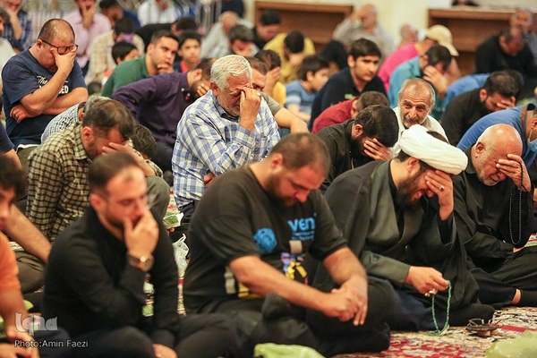 مراسم عزاداری شب شهادت امام جواد علیه السلام در حرم مطهر شاهچراغ (ع)