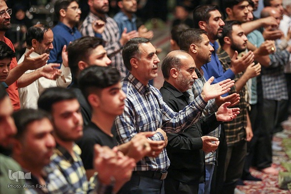 مراسم عزاداری شب شهادت امام جواد علیه السلام در حرم مطهر شاهچراغ (ع)