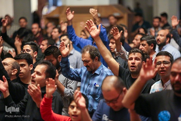 مراسم عزاداری شب شهادت امام جواد علیه السلام در حرم مطهر شاهچراغ (ع)