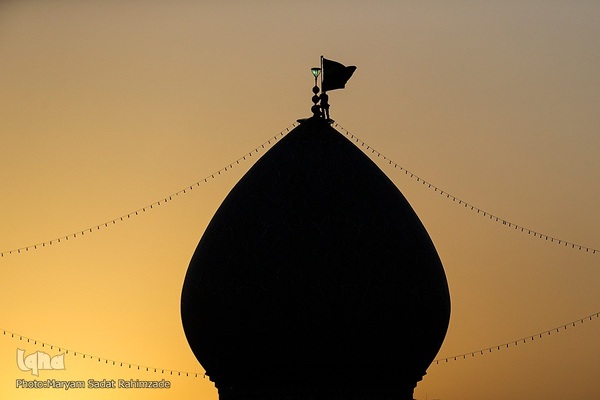 سیاه‌پوشی حرم مطهر حضرت شاهچراغ(ع)